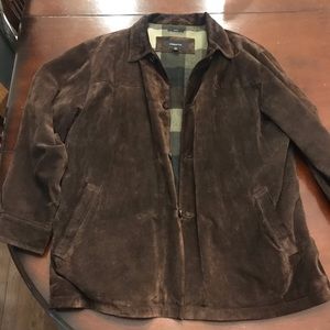 Men’s Claiborne- Brown Suede Leather Jacket